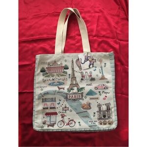 Paris Theme Carry All Tote Bag
